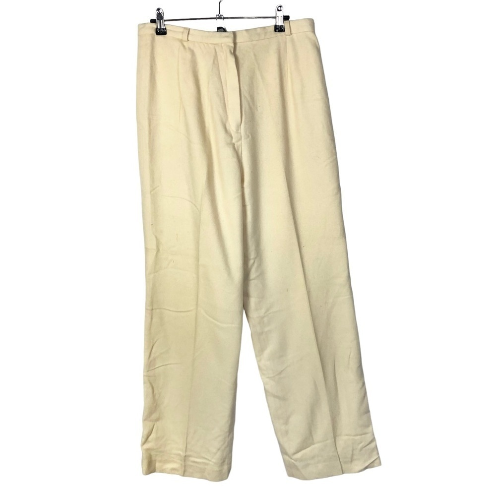 Vintage Country Suburbans Light Yellow Wool Straight Leg Pants 16